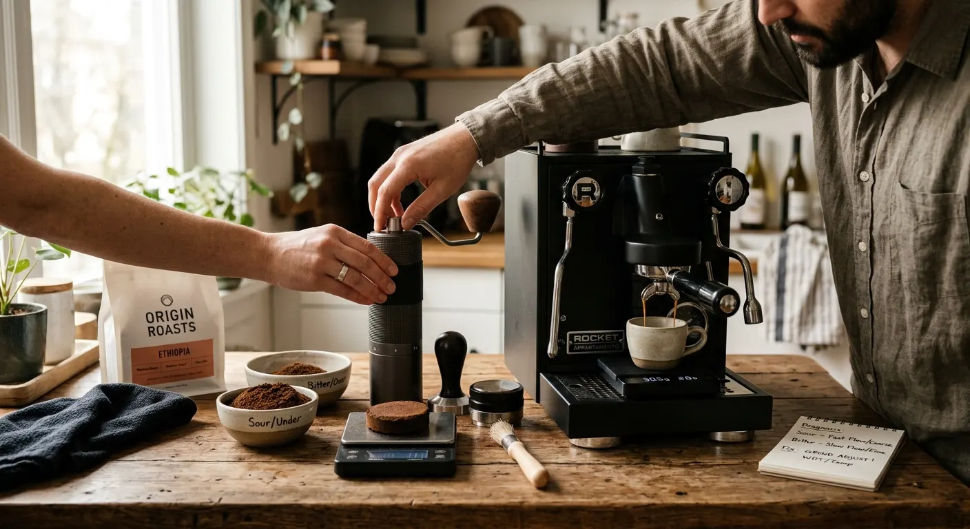 Why Is My Espresso Sour or Bitter? Fix Under and Over Extraction